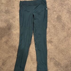 Girls riding Kids Black Leggings